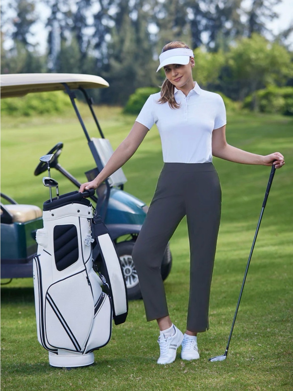 Women's 7/8 Ankle Golf Track Pants